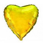 Шар воздушный фольгированный Сердце 18" GOLD