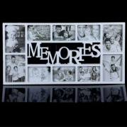 Рамка для 10-ти фото "Воспоминания" белая 13х18см,10х15см, 871830 * Фоторамка
