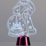Подставка световая "Дед Мороз, Москва" 14,5х9см, 1LED, 2446500 * Подставка