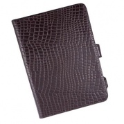 Чехол для Pocketbook 611/613 кожа (рептилия шоколадная -05) Luxury * Чехол 