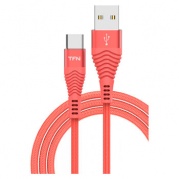 Micro USB 1м., коралл Forza * Дата-кабель USB TFN
