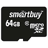 MICRO SDXC (Trans Flash) 64Gb Smart Buy (class 10)+адаптер * Карта памяти