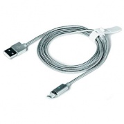 Apple 8-pin USB iMagnetCable-02 нейлон, серебро * Дата-кабель USB DF