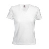 Белая футболка lady, размер 52 (XXL) (V-ворот) * Футболка