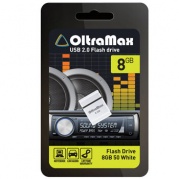 USB 8 Gb OltraMax 50 White * Карта памяти