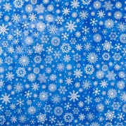 Лист упаковочный НГ 50×70см, "Снежный вальс" глянцевый 4444497 * Лист упак.
