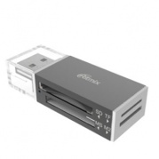 USB 2.0 Ritmix CR-2042 черный * Карт-ридер
