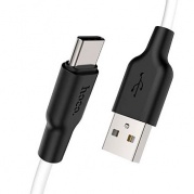 Micro USB HOCO Plus Silicon X21m , черный с белым * Дата-кабель USB