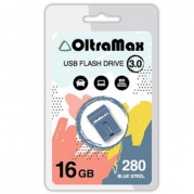 USB 16 Gb 3.0 OltraMax 280 стальной синий * Карта памяти
