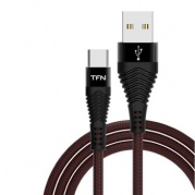 USB-Type-C 1,0м. Forza Black * Дата-кабель TFN