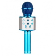 Микрофон-караоке WSTER WS-858, синий * Микрофон